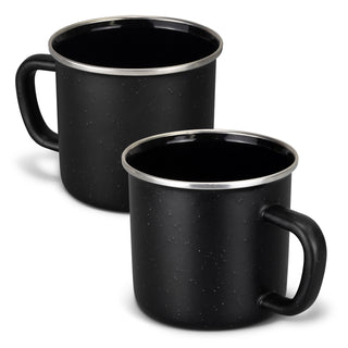 Agogo Bendigo Matte Enamel Mug (Black)