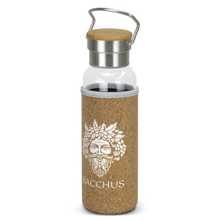 Agogo Nomad Glass Bottle - Cork Sleeve (Clear)