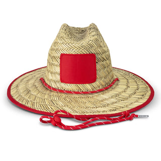 Printwear Tiki Straw Hat (Red)