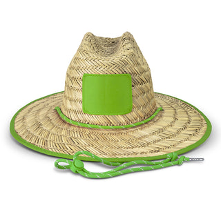 Printwear Tiki Straw Hat (Bright Green)