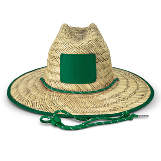 Printwear Tiki Straw Hat (Kelly Green)