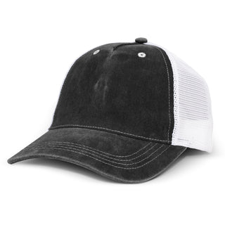 Printwear Faded Trucker Cap (Black)