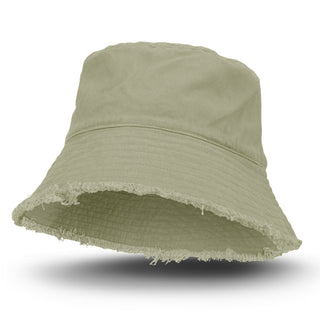 Printwear Raw Edge Bucket Hat (Ecru)