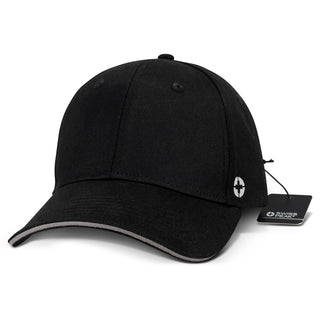 Swiss Peak 6 Panel Cap (Black)