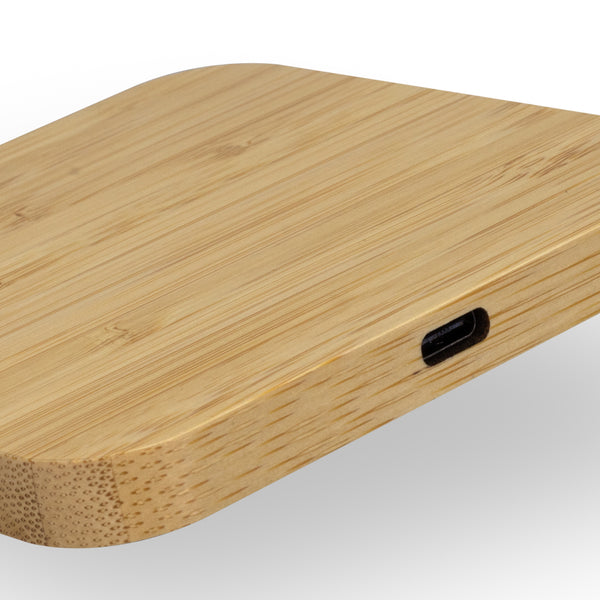 NATURA Bamboo Wireless Fast Charging Hub (Natural)