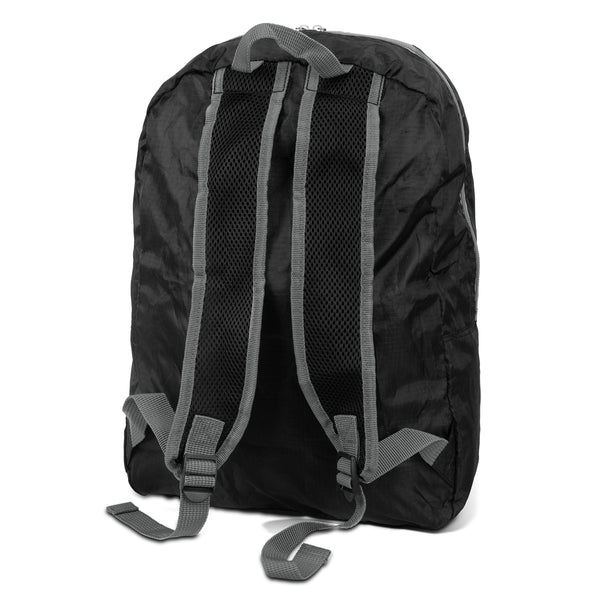 Packaway Foldable Backpack (Black/Grey)