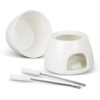 Ember Mini Fondue Set (White) — Detail