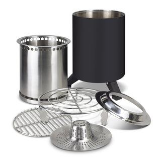 Frontier Camp Fire and Cooker (Black) — Components
