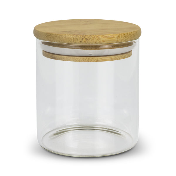 Basin Round Storage Canister Small (Clear/Natural)
