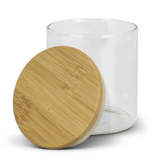 Basin Round Storage Canister Small (Clear/Natural) — Detail