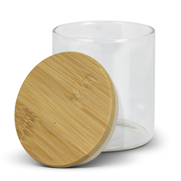 Basin Round Storage Canister Small (Clear/Natural)
