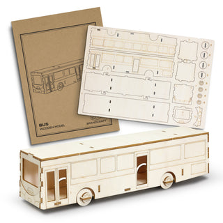 BRANDCRAFT Bus Wooden Model (Natural)