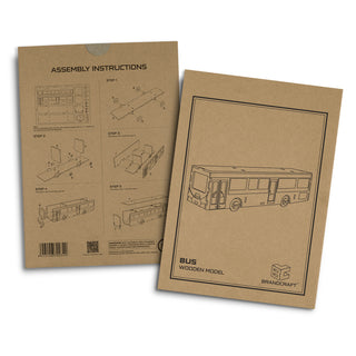 BRANDCRAFT Bus Wooden Model (Natural) — Sleeve