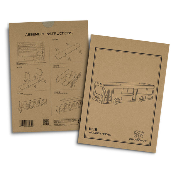 BRANDCRAFT Bus Wooden Model (Natural)