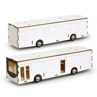 BRANDCRAFT Bus Wooden Model (Natural) — Feature