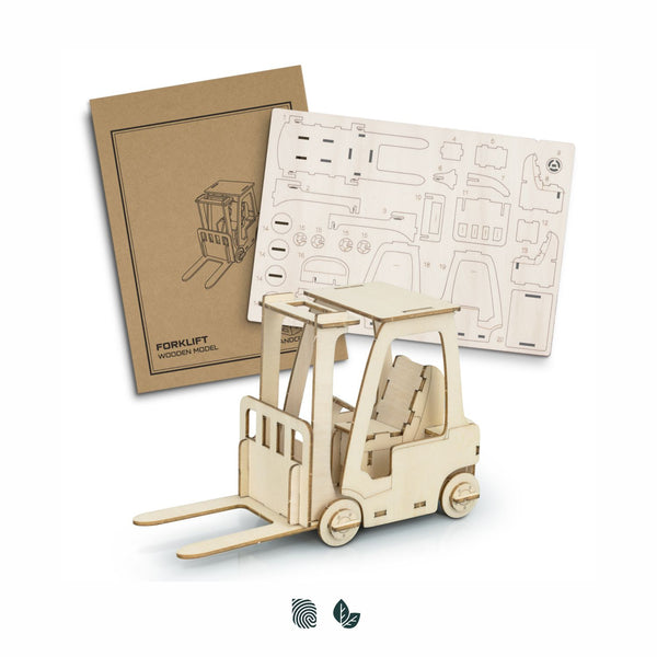 BRANDCRAFT Forklift Wooden Model (Natural)