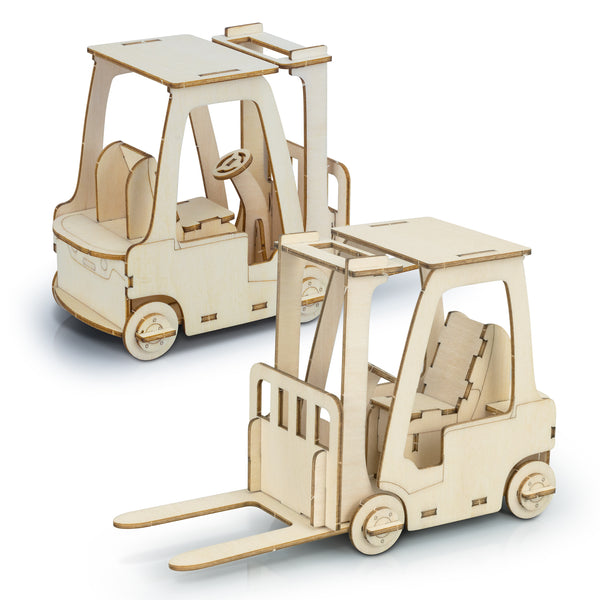 BRANDCRAFT Forklift Wooden Model (Natural)