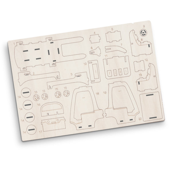 BRANDCRAFT Forklift Wooden Model (Natural)