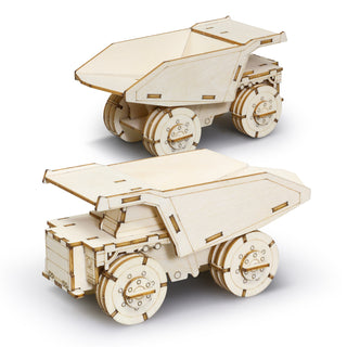 BRANDCRAFT Mining Truck Wooden Model (Natural) — Assembled