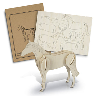 BRANDCRAFT Horse Wooden Model (Natural)