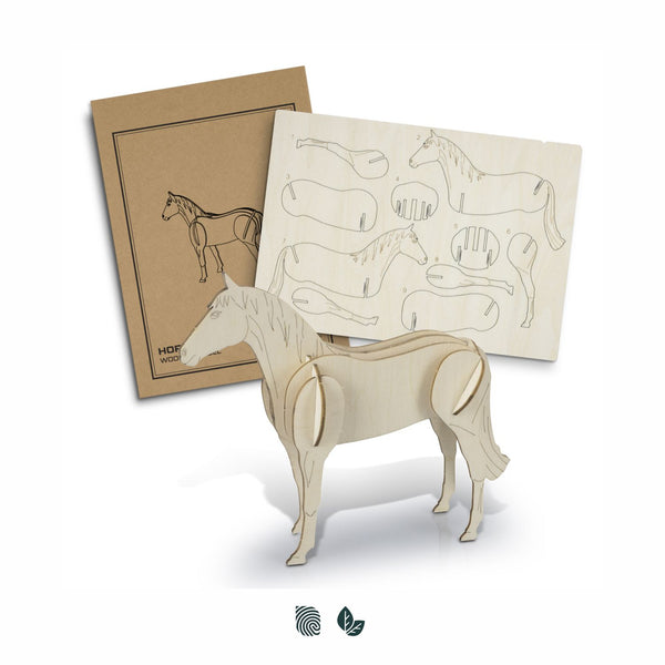 BRANDCRAFT Horse Wooden Model (Natural)