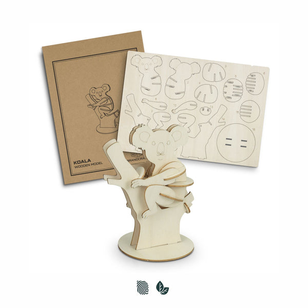 BRANDCRAFT Koala Wooden Model (Natural)
