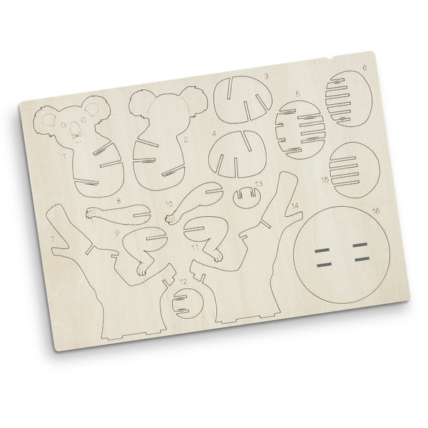 BRANDCRAFT Koala Wooden Model (Natural)