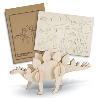 BRANDCRAFT Stegosaurus Wooden Model (Natural)