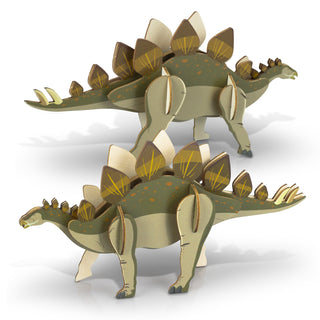 BRANDCRAFT Stegosaurus Wooden Model (Natural) — Feature