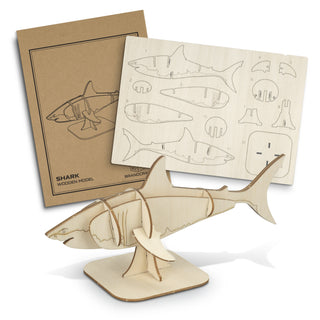 BRANDCRAFT Shark Wooden Model (Natural)