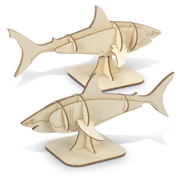 BRANDCRAFT Shark Wooden Model (Natural)