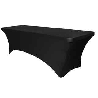Surge 8 Foot Table Cover Stretch (White) — Stretch