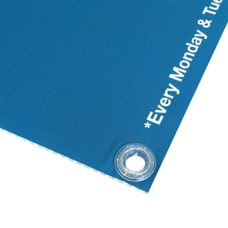Banner 600 W x 450 H Core Flute (White) — Eyelet (optional)