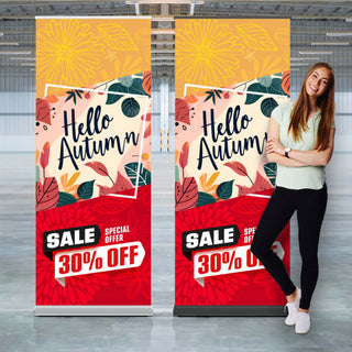 Agogo Luxury Pull Up Banner (White)