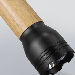 Ember Rechargeable Bamboo Torch (Natural/Black) — Detail