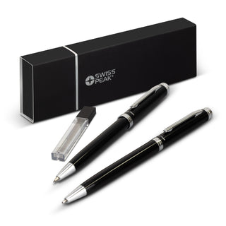 Agogo Swiss Peak Luzern Pen and Pencil Set (Black)