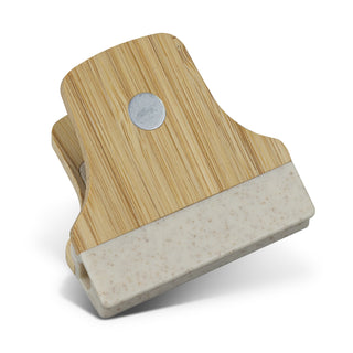 Grain Bamboo Clip (Natural) — Back