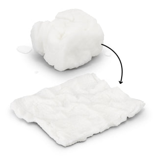 Shore Compressed Towel Small (White) — Step Two