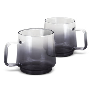 Keepsake Dusk Coffee Cup - Set of 2 (Clear/Smoke)