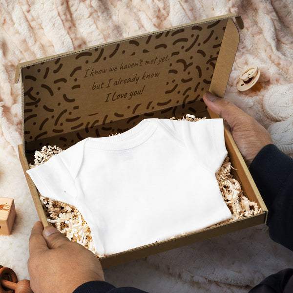 Vault Die Cut Box with Locking Lid - 230x165x22mm (White/Natural)