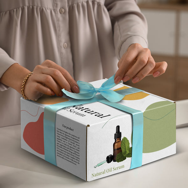 Vault Die Cut Box with Locking Lid - 225x225x113mm (Natural/Natural)