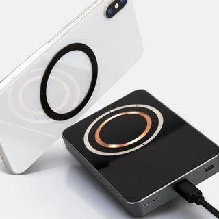 INGENIO Arc Wireless Charging Power Bank (Gunmetal/Black) — Detail