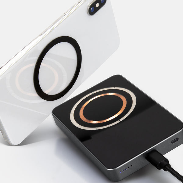 INGENIO Arc Wireless Charging Power Bank (Gunmetal/Black)