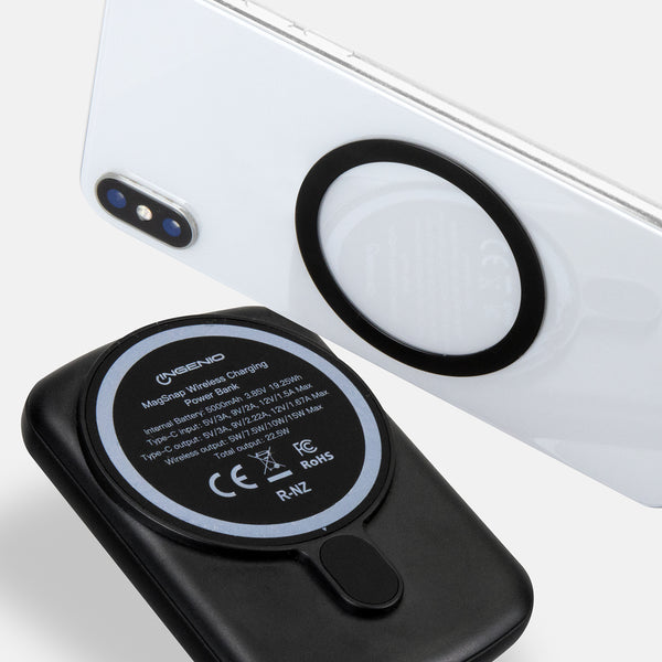 INGENIO MagSnap Wireless Charging Power Bank (Black)