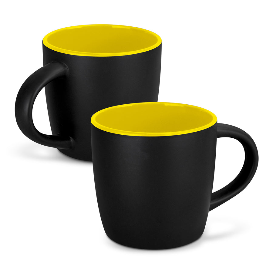 Brew Coffee Mug - Two-Tone (Black/Yellow)