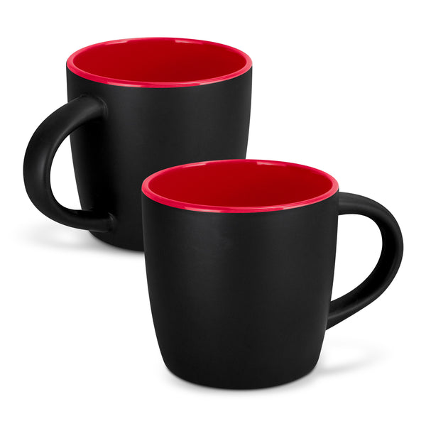 Brew Coffee Mug - Two-Tone (Black/Red)