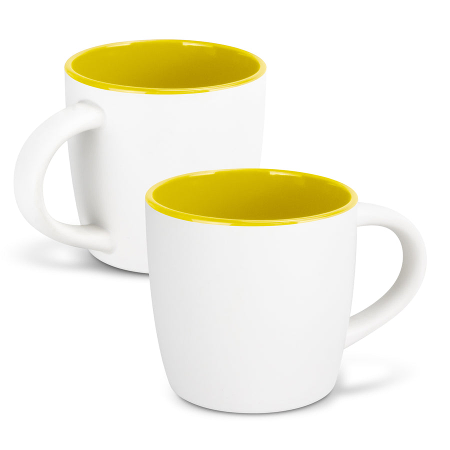 Brew Coffee Mug - Two-Tone (White/Yellow)