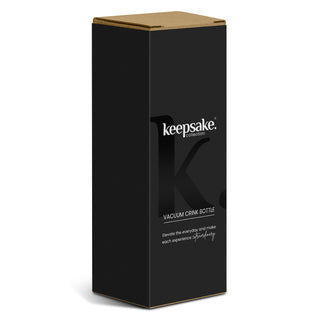 Keepsake Vacuum Drink Bottle (Black) — Gift Box