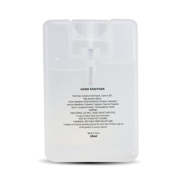 Shield Hand Sanitiser Card (Frosted Clear)