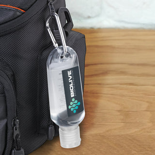 Crest Carabiner Hand Sanitiser 55ml (Clear) — Feature